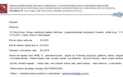 18. Strućni skup Udruge medicinskih sestara i tehničara u gastroenterologiji i endoskopiji Hrvatske